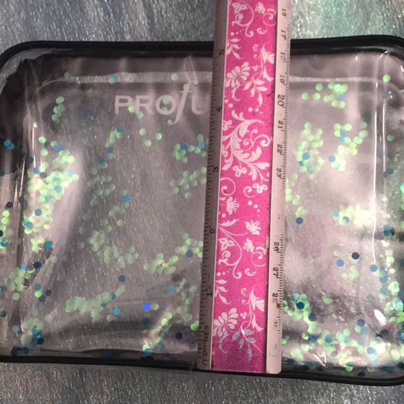 6/$15 Profusion Cosmetics Clear Glitter Cosmetic Bag - Picture 4 of 5